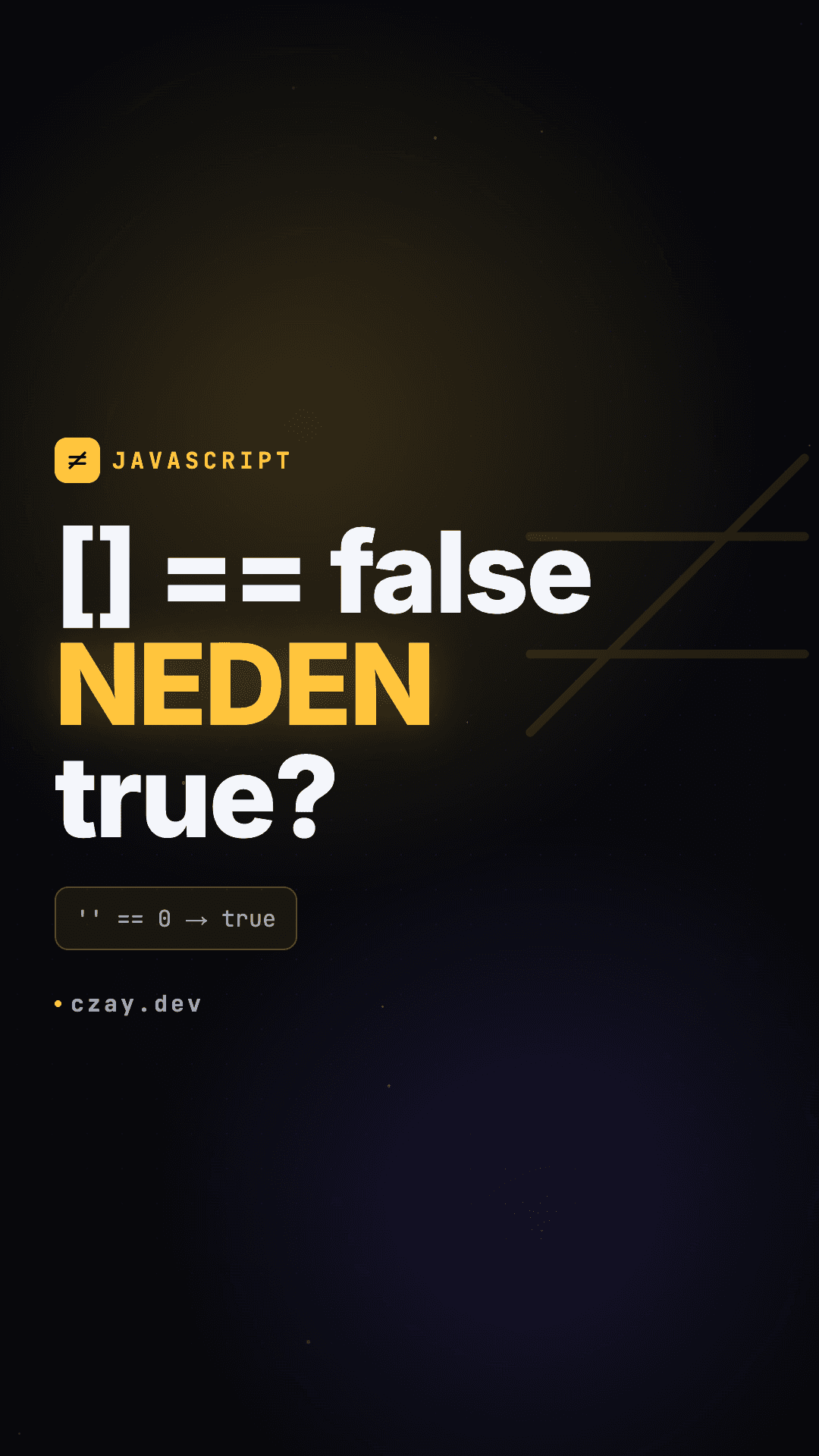 JavaScript'te `==` Tuzağı ve Type Coercion